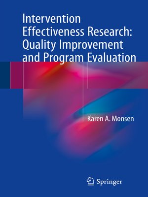 cover image of Intervention Effectiveness Research